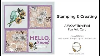 Stamping & Creating with Fiona - A WOW but Simple Fun Fold Card