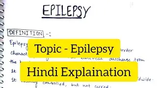 Epilepsy | Definition | Etiology | Clinical Manifestations | Diagnosis | Treatment |