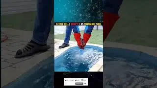 KETTLE BELL 1000°VS SWIMMING POOL #viral #viral_video  #viralshort #sarankumar #trending  #1million