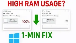 Fix High RAM & Memory Usage in Windows 10/11 (1 Minute Fix)