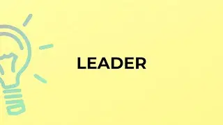 What is the meaning of the word LEADER?