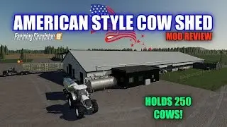 Farming Simulator 19 - American Style Cow Shed v1.0 