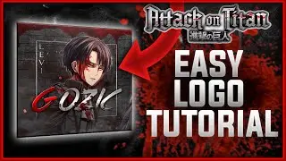 PS Tutorial: How to Make GOOD Anime Logo (AOT Levi)