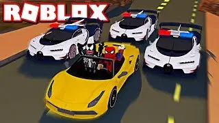 VENOM AND SPIDERMAN TEAM UP in ROBLOX JAILBREAK | BLOX4FUN