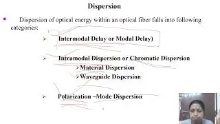 Dispersion and intermodal dispersion