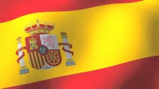 Flag of Spain w/Crest - La Bandera de España