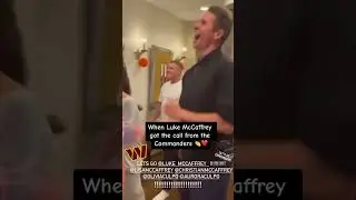 The Moment Luke McCaffrey Got Drafted By Washington