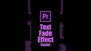 Create Text Fade Effect | Adobe Premiere Pro Tutorial | Youtube Shorts