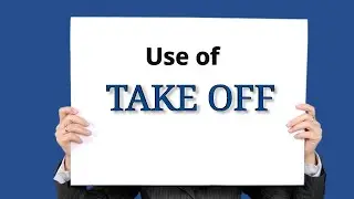 Use of TAKE OFF | Spoken English Class in Malayalam|