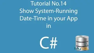 C# Tutorial 14: Show current Date & Time in C# Application