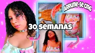 Arrume-se comigo para tirar fotos de gestante