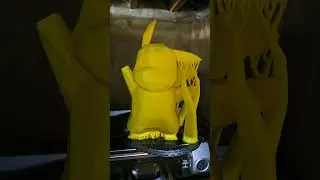 Quick and Easy 5 Cuva Coins on #crealitycloud - Low Poly Pikachu Timelapse on #k1max #pikachu #3d