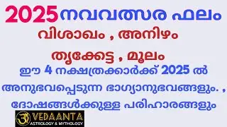 2025 പുതുവർഷഫലം വിശാഖം അനിഴം തൃക്കേട്ട മൂലം /EnglishNewyear 2025 predictions vishakham anizham ketta
