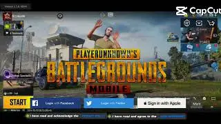 PUBG Mobile login page 
