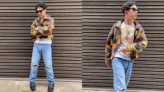 building an outfit with vintage levi's