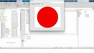 How to draw a color filled circle in MATLAB