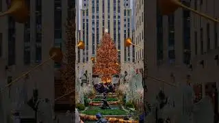MANHATTAN, NEW YORK: Rockefeller Center Christmas Tree 2022 / NY, USA 