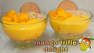 Mango Trifle Delight || eid special trifle delight 🍧 || Cooking With Afshan Khan....