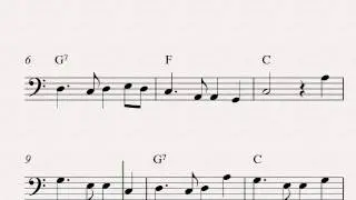 Auld Lang Syne - Free easy cello sheet music