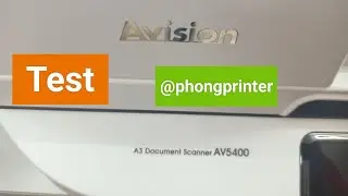 Test Scanner Aviation AV5400 | @Phongprinter 