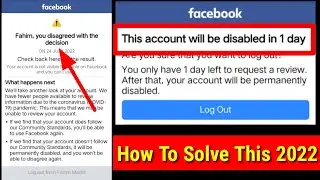 you disagreed with the decision facebook problem 2022 || you disagreed with tha decision