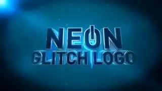 Neon Glitch Logo | After Effects Template