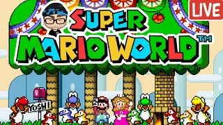 🔴 LIVE | SUPER MARIO WORLD - SNES PLAYTHROUGH WORLDS 1-5 (THROWBACK TUESDAY)