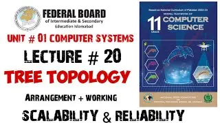 Lecture 20: Tree topology | Arrangement, Working, Advantages, Applications, scalability, reliability