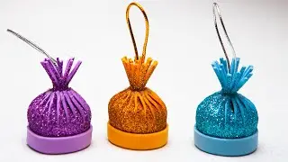 Hats on the Christmas tree from foamiran  | DIY christmas ornaments
