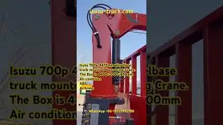 Isuzu truck mounted xcmg Crane.  isuzu-truck.com  . truckspv.com  .  firetrucks.cn.  +86-18727992788