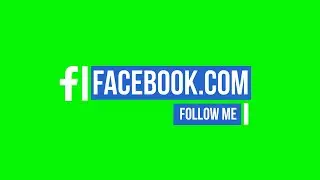 Social Media Facebook Lower Third Green Screen Chroma HD
