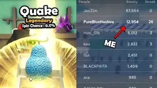 HUNTING BOUNTY Using Quake Fruit in Fruit Battlegrounds...(Roblox)