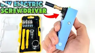 DIY - Rechargeable Screwdriver - How To Make Electric Screwdriver from Mini Servo Motor at Home