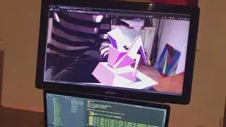 Virtual AR art object with AR.js framework