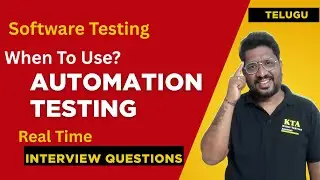 When to Use Automation Real time Manual testing interview question Importance Of Automation testing?