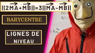 LIGNES DE NIVEAU ET BARYCENTRE: PLEIN D'EXEMPLES