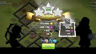 Ganhei 34 troféu 🏆 no Clash of clans