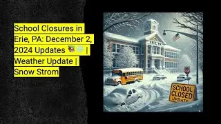 School Closures in Erie, PA: December 2, 2024 Updates 📚❄️ | Weather Update | Snow Strom