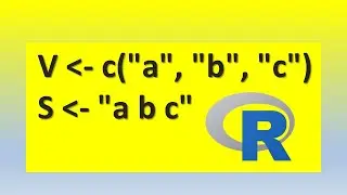 How to convert a vector to a string of one element in R