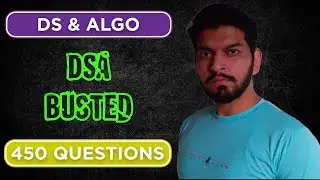 Complete DS ALGO in 450 Questions 🔴 First Step to become a SOFTWARE ENGINEER