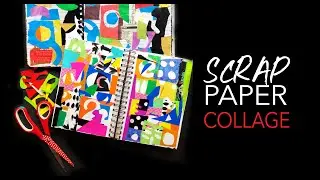scrap paper collage