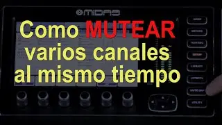 MIDAS M32 (MUTE GROUP) TUTORIAL en Español