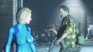 Resident Evil Village Lady Dimitrescu Vs Jill Samus Jumpsuit Jiggle Physics Gameplay PC Mod