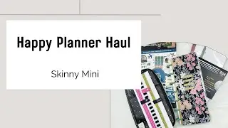 Skinny Mini Happy Planner Stationery Haul #happyplanner
