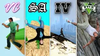 JUMPING From a MOUNTAIN⛰️ in GTA Games