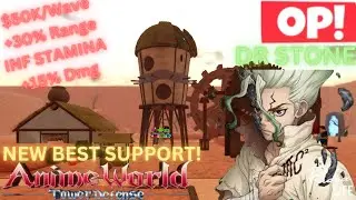 *NEW* MR SENKU IS THE NEW BEST SUPPORT UNIT! | Anime World Tower Defense