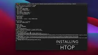 Installing Htop on M1 Mac