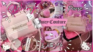 🎀Pack My NEW Juicy Couture Bag With Me| summer essentials, girly accessories, girly core💗