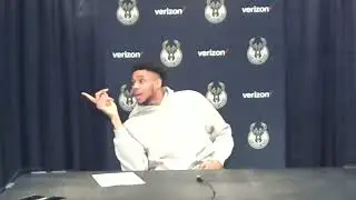 Moment: NBA star Giannis Antetokounmpo cracks football joke during interview