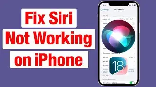 How to Fix Siri or Hey Siri not Working on iPhone After iOS 18 Update | Apple info